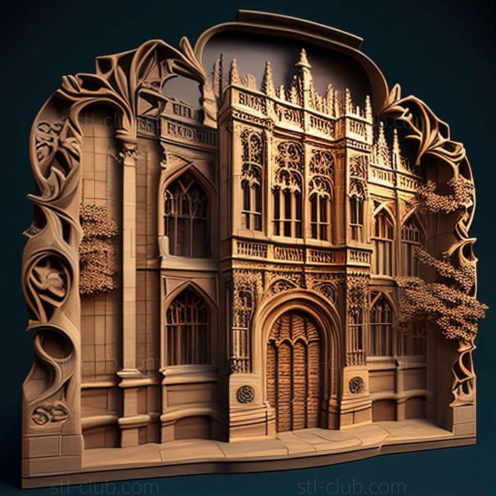 3D model Oxford in the United Kingdom (STL)